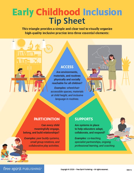 Early Childhood Inclusion Triangle Tip Sheet | PreK–2 | Download | Free ...