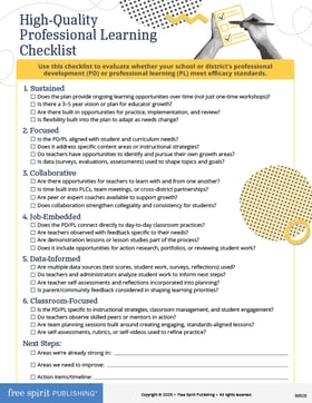 FSP_PD_High-QualityProfessionalLearningChecklist-thumb-B8528