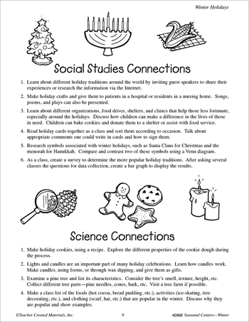 Seasonal Learning Centers--Winter Holidays