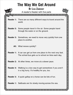 Transportation: The Way We Get Around: Reader's Theater Script and Lesson
