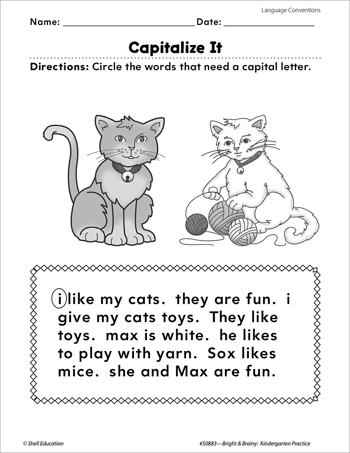 Language Conventions: Capital Letters