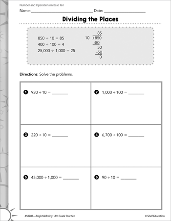 Operations and Algebraic Thinking: Multiplication and Division