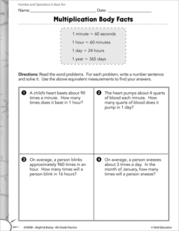 Number and Operations in Base Ten: Multiplication and Division