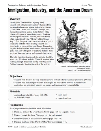 Hands-On History: Immigration, Industry, and the American Dream