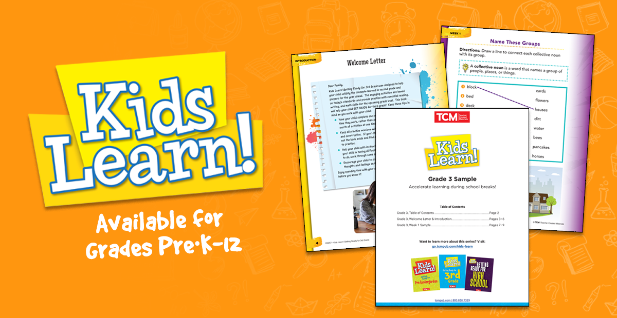 Kids Learn Sample PreK–12 | Download | TCM/Admin